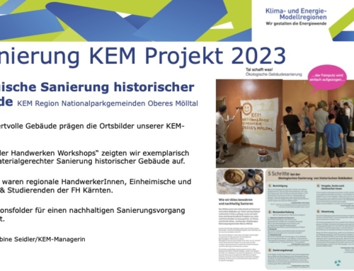 Nominierung „Ökologische Sanierung historischer Gebäude“ zum KEM-Projekt des Jahres 2023