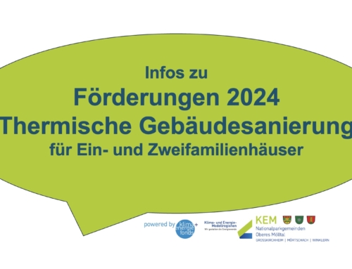 Förderinfos zur Thermischen Gebäudesanierung von Bund und Land 2024