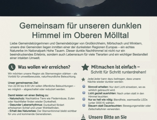 Unsere Sternenregion – gemeinsam den Nachthimmel bewahren